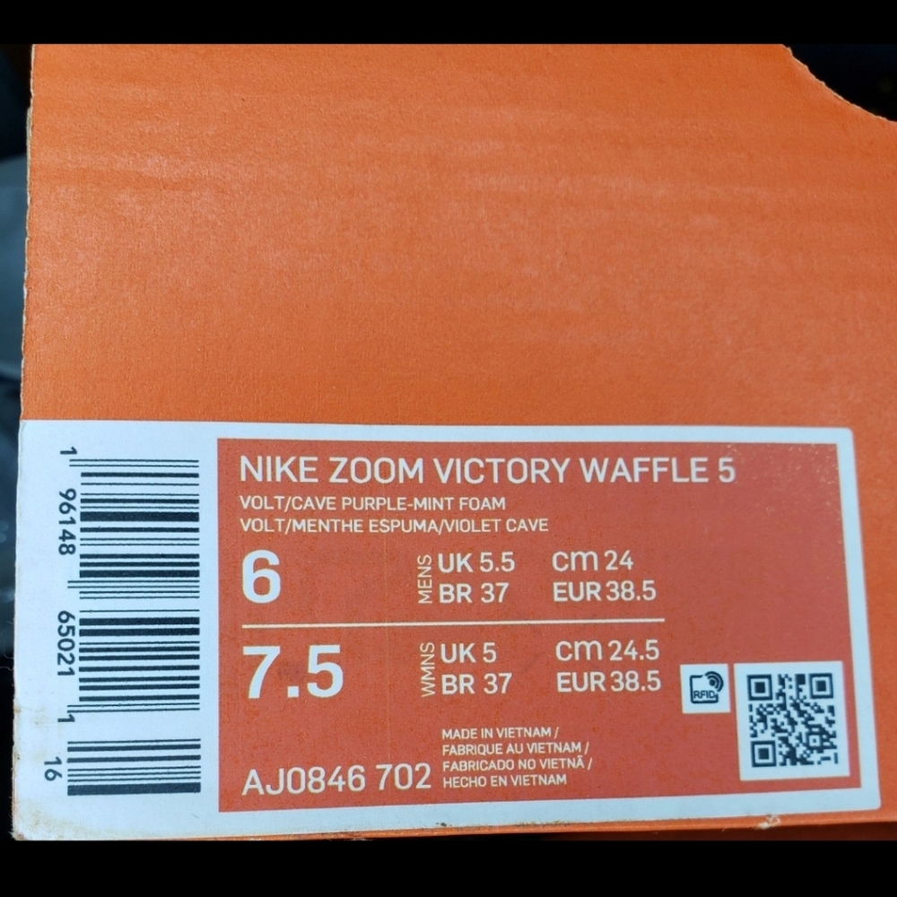 NEW Nike Zoom Victory XC Vaporweave Waffle 5 Volt Mint Foam Running Shoes Size 6 - Picture 10 of 12